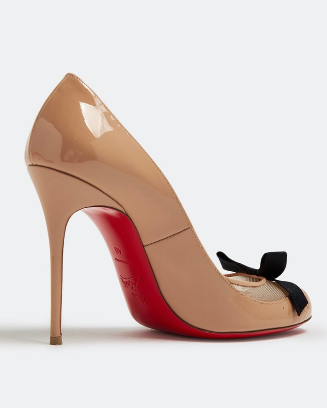 Christian Louboutin Love Me 100 Bow Pumps - Size 39 - Excellent Condition - Like New