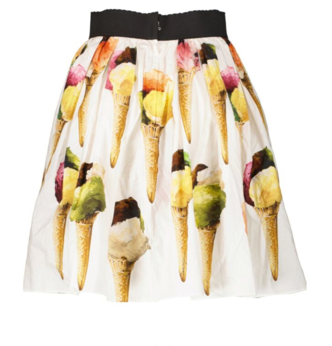 Dolce & Gabbana Ice Cream Printed Cotton Skirt - Size 44