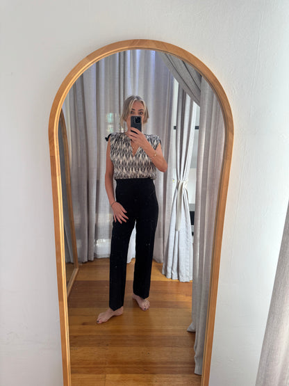 Scanlan Theodore Black Tailored Pant - Size 8