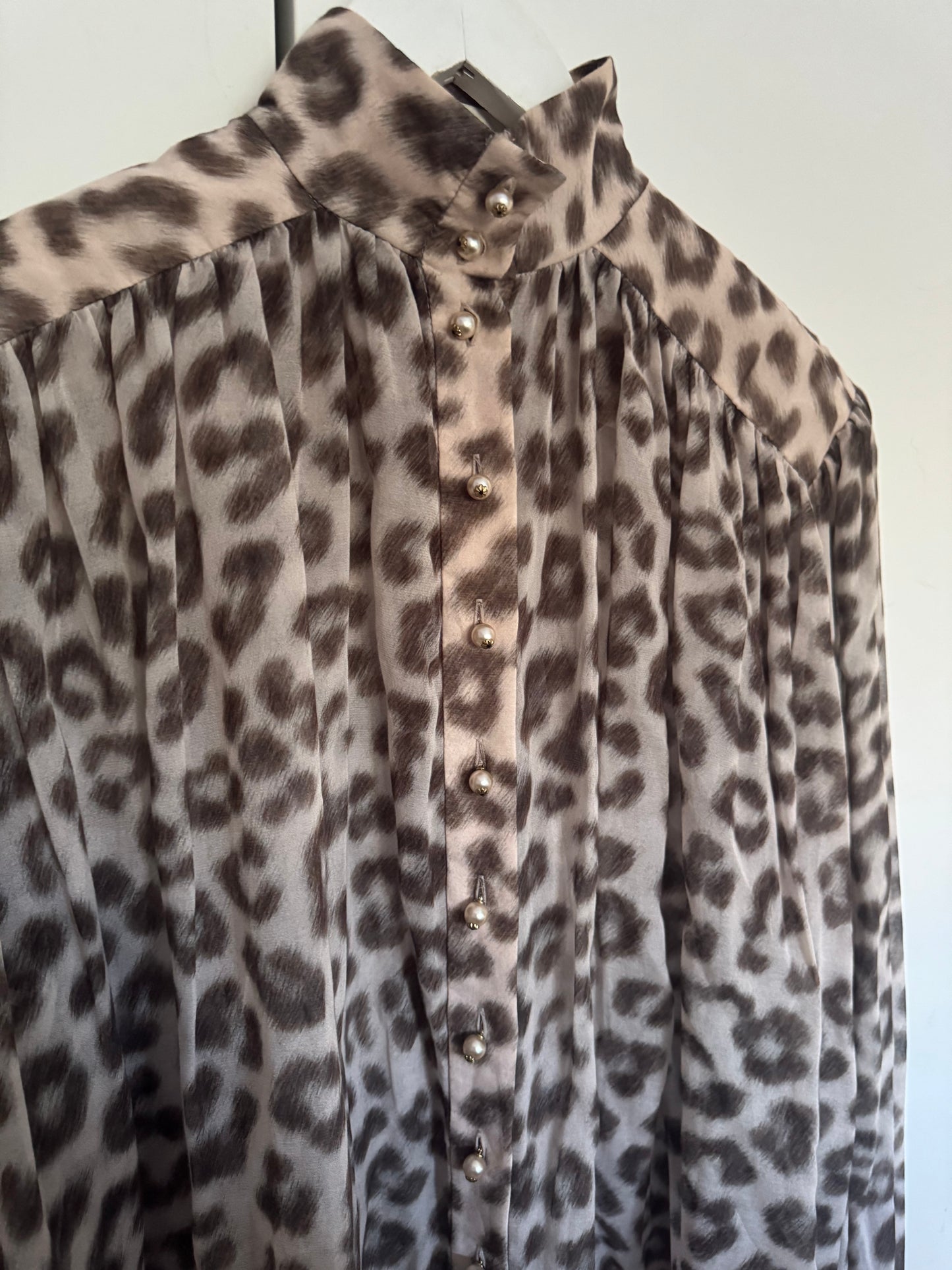 Zimmermann Leopard Dancer Lantern Blouse - Size 1