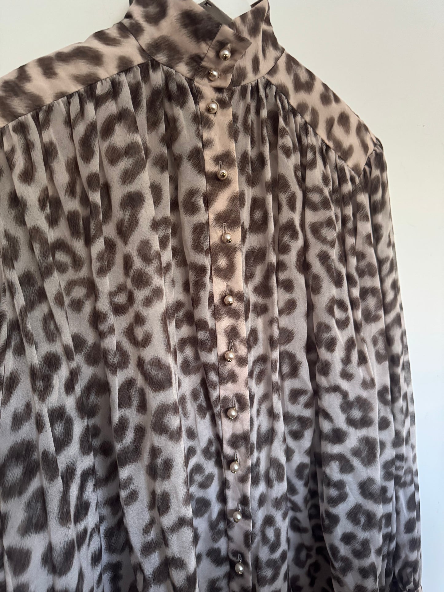 Zimmermann Leopard Dancer Lantern Blouse - Size 1
