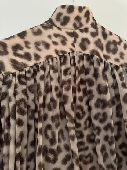 Zimmermann Leopard Dancer Lantern Blouse - Size 1