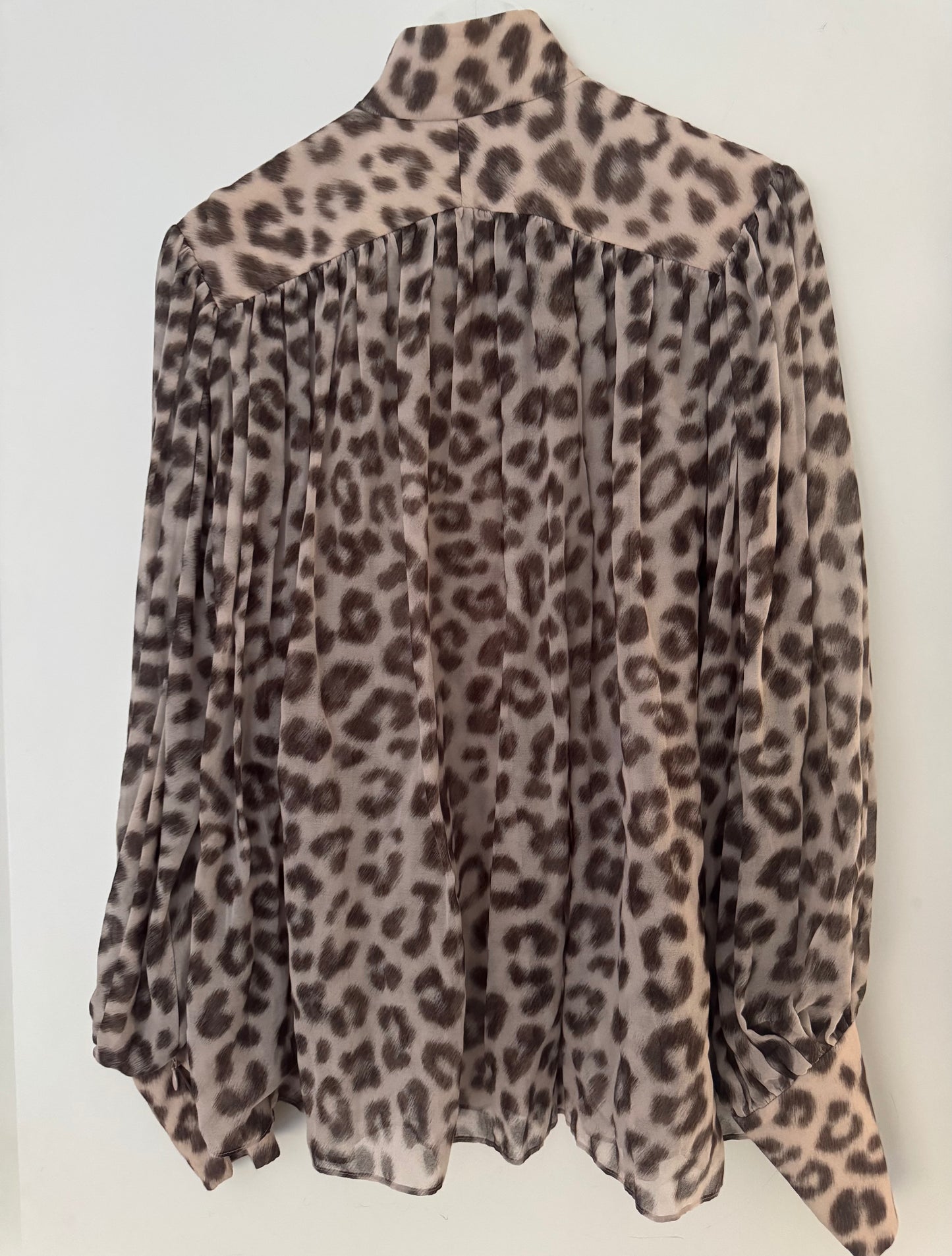 Zimmermann Leopard Dancer Lantern Blouse - Size 1
