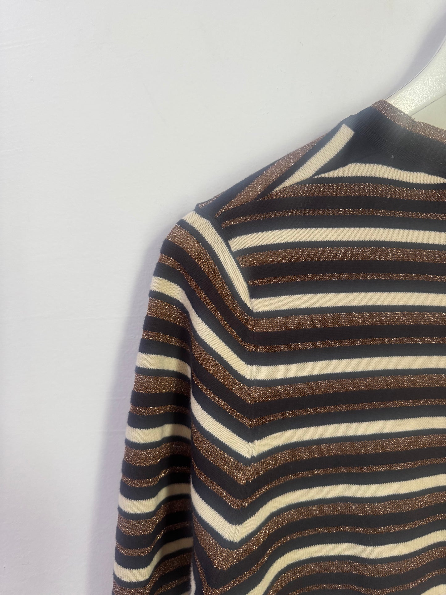 Scotch & Soda Navy & Gold KKnit Sweater - Size L