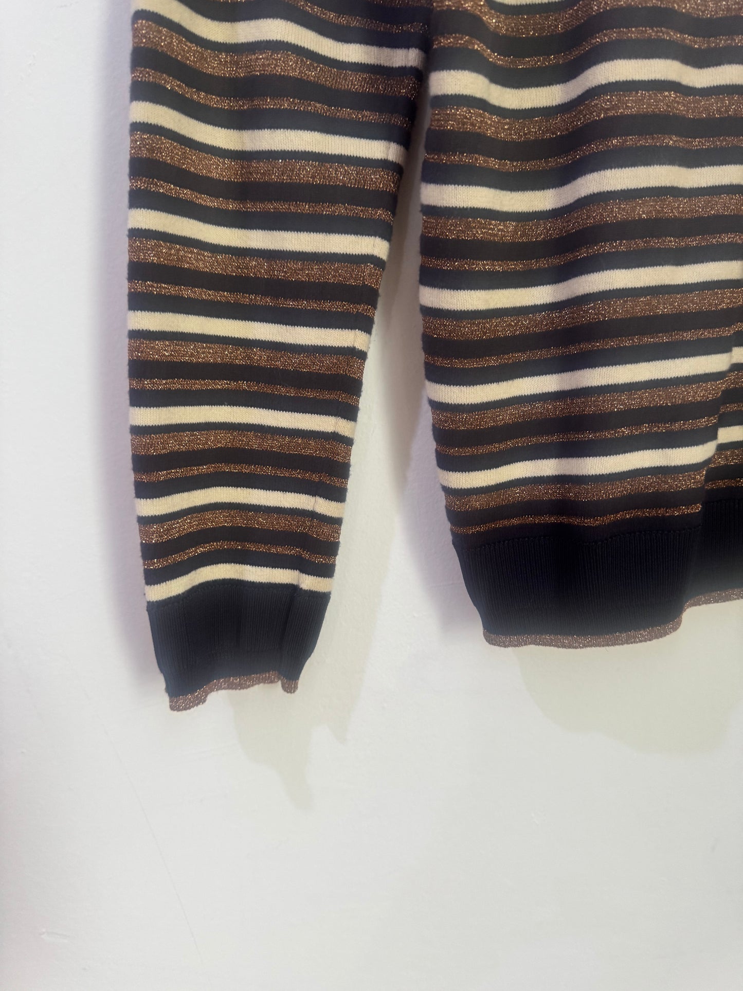 Scotch & Soda Navy & Gold KKnit Sweater - Size L
