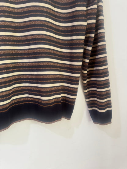 Scotch & Soda Navy & Gold KKnit Sweater - Size L