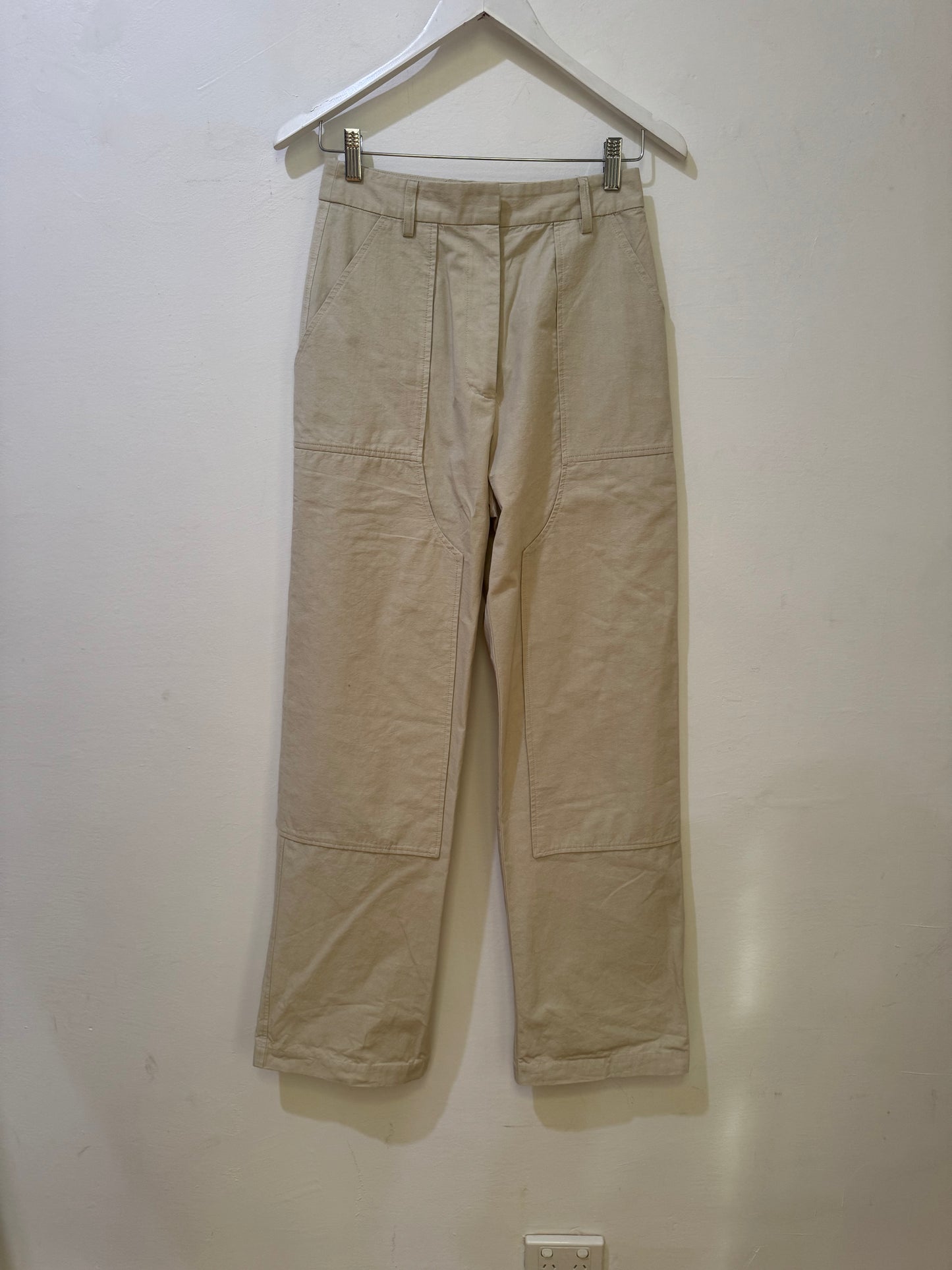 Christopher Esber Cotton Beige Pants - Size 6