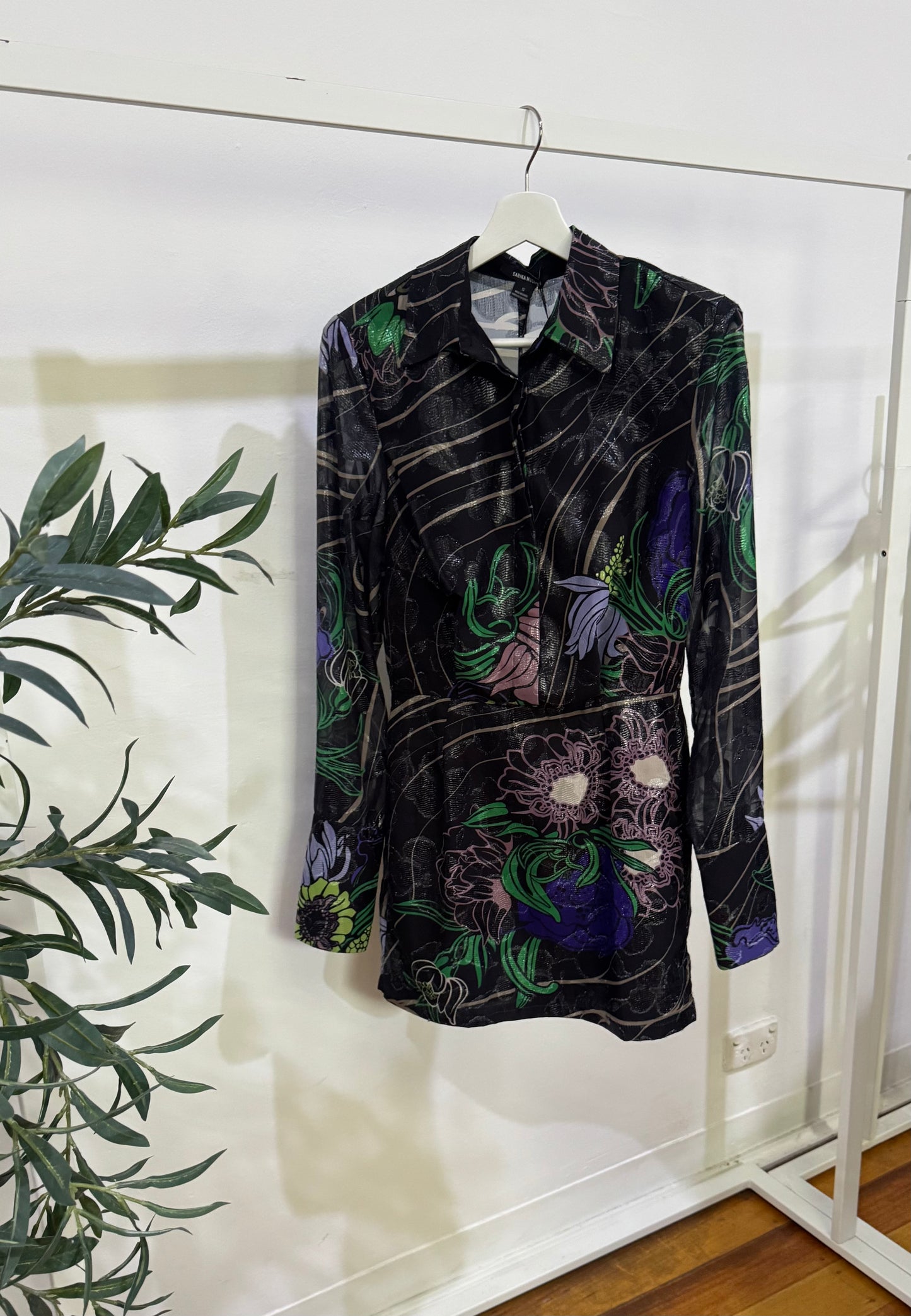 Sabina Musayev Abbey Shirtdress - Size S (Brand New with Tags)