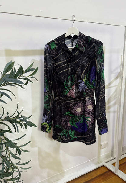 Sabina Musayev Abbey Shirtdress - Size S (Brand New with Tags)