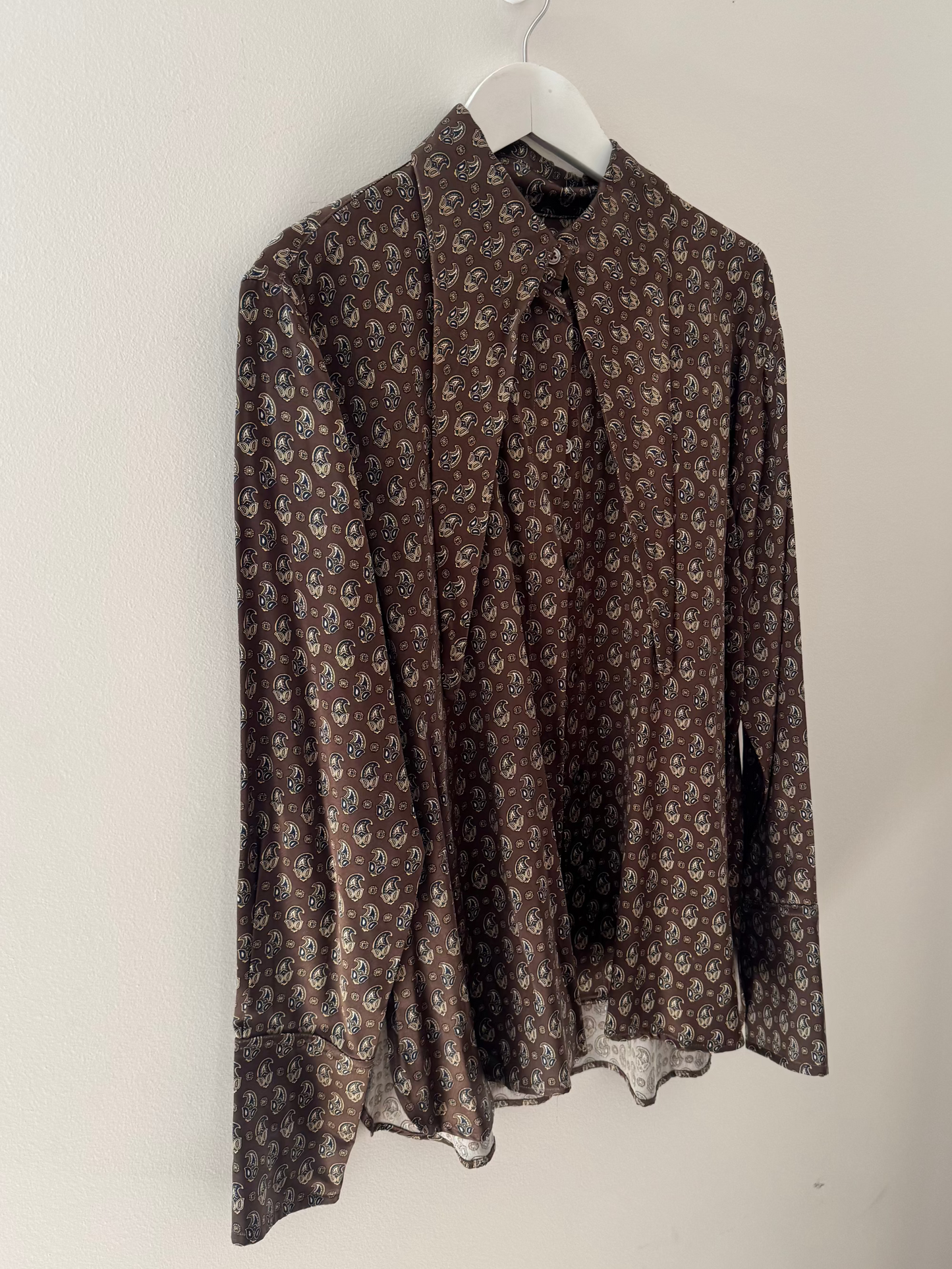 Scanlan & Theodore Paisley Silk Shirt - Size 12