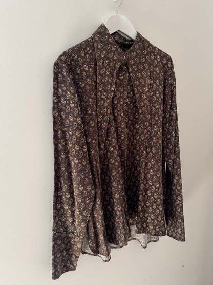 Scanlan & Theodore Paisley Silk Shirt - Size 12