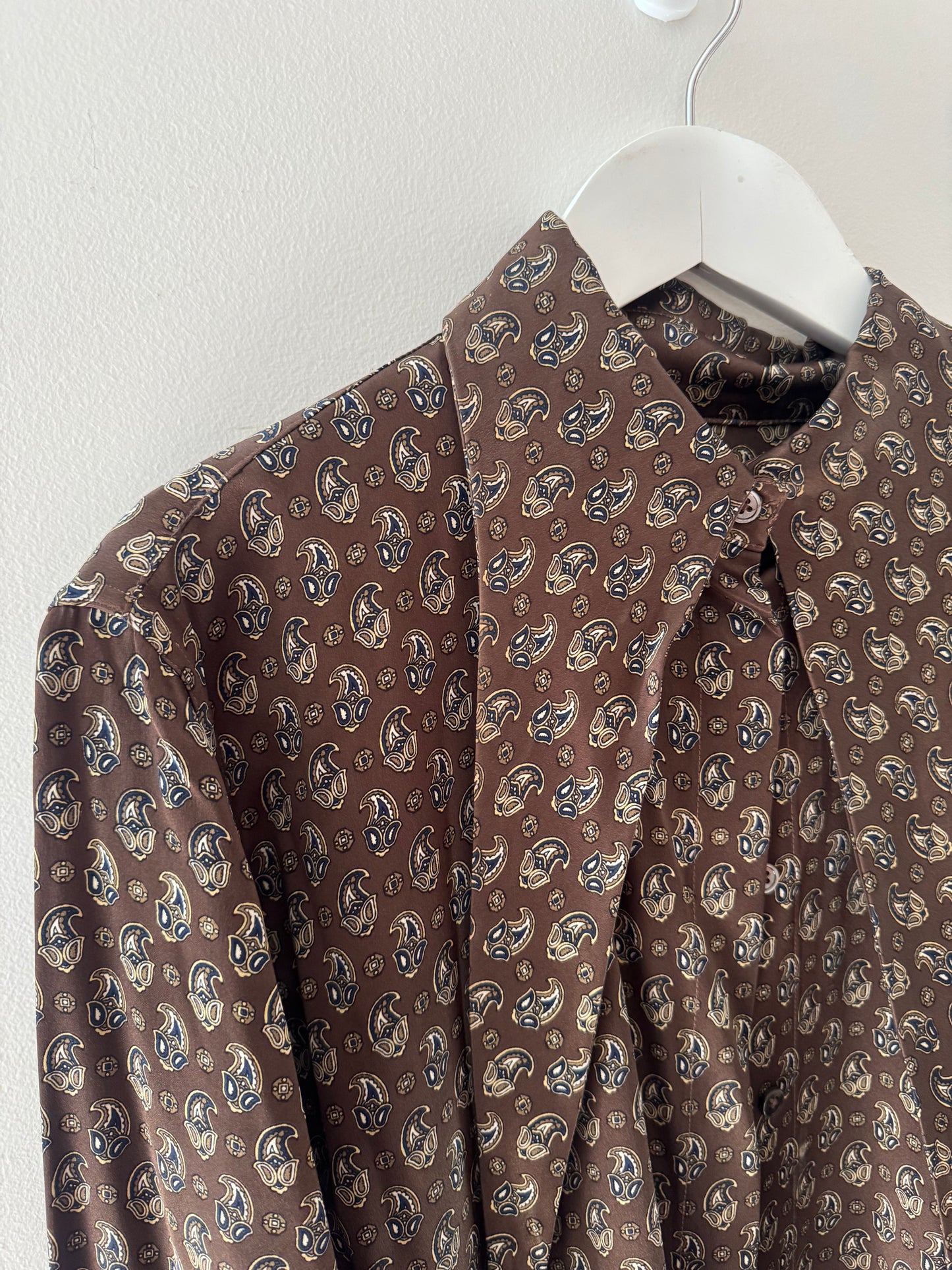 Scanlan & Theodore Paisley Silk Shirt - Size 12