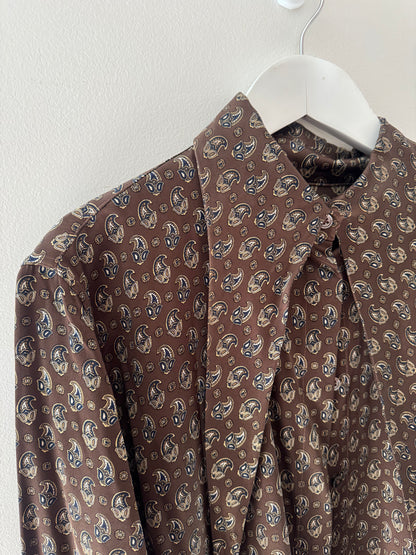 Scanlan & Theodore Paisley Silk Shirt - Size 12