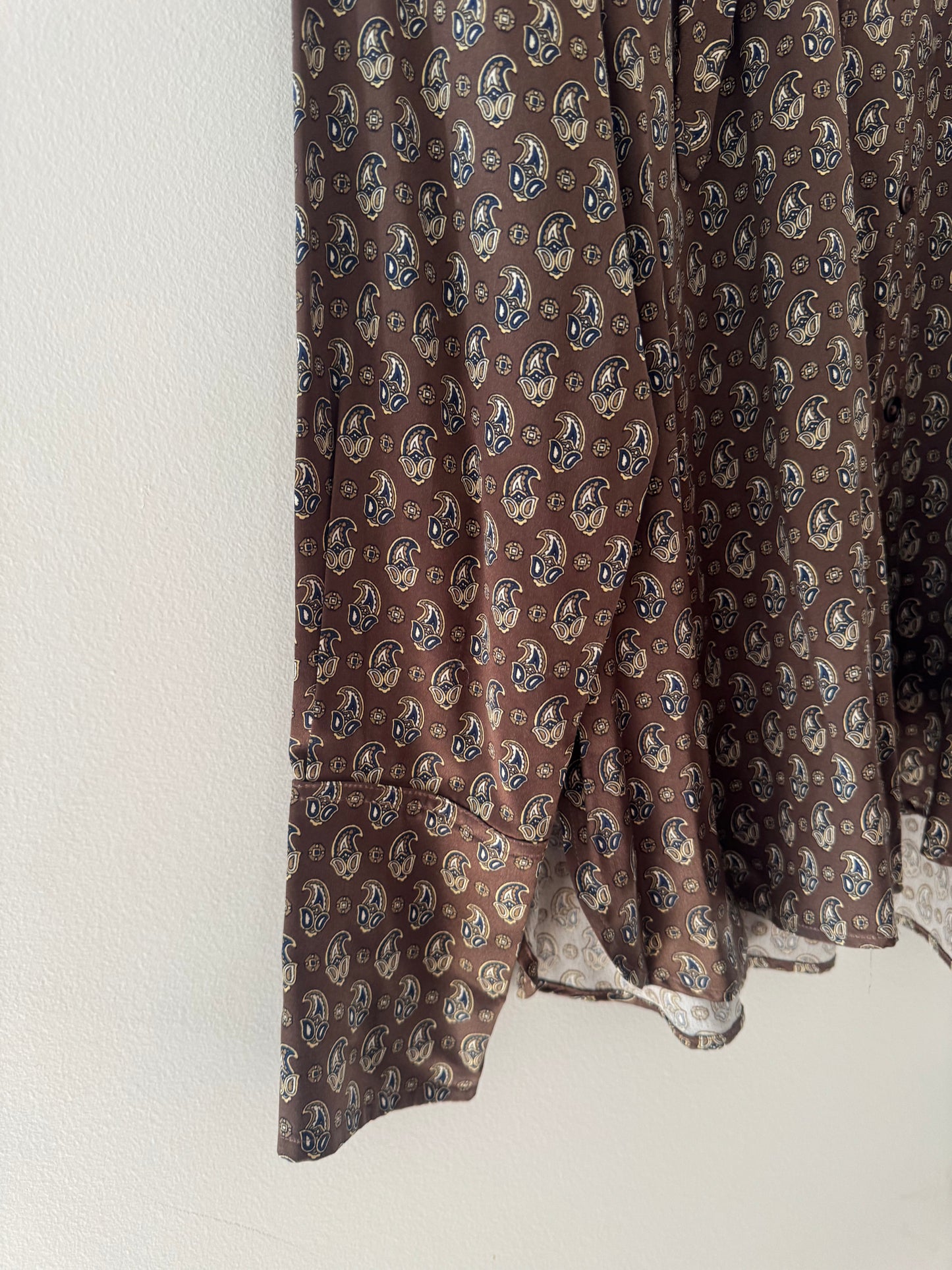 Scanlan & Theodore Paisley Silk Shirt - Size 12