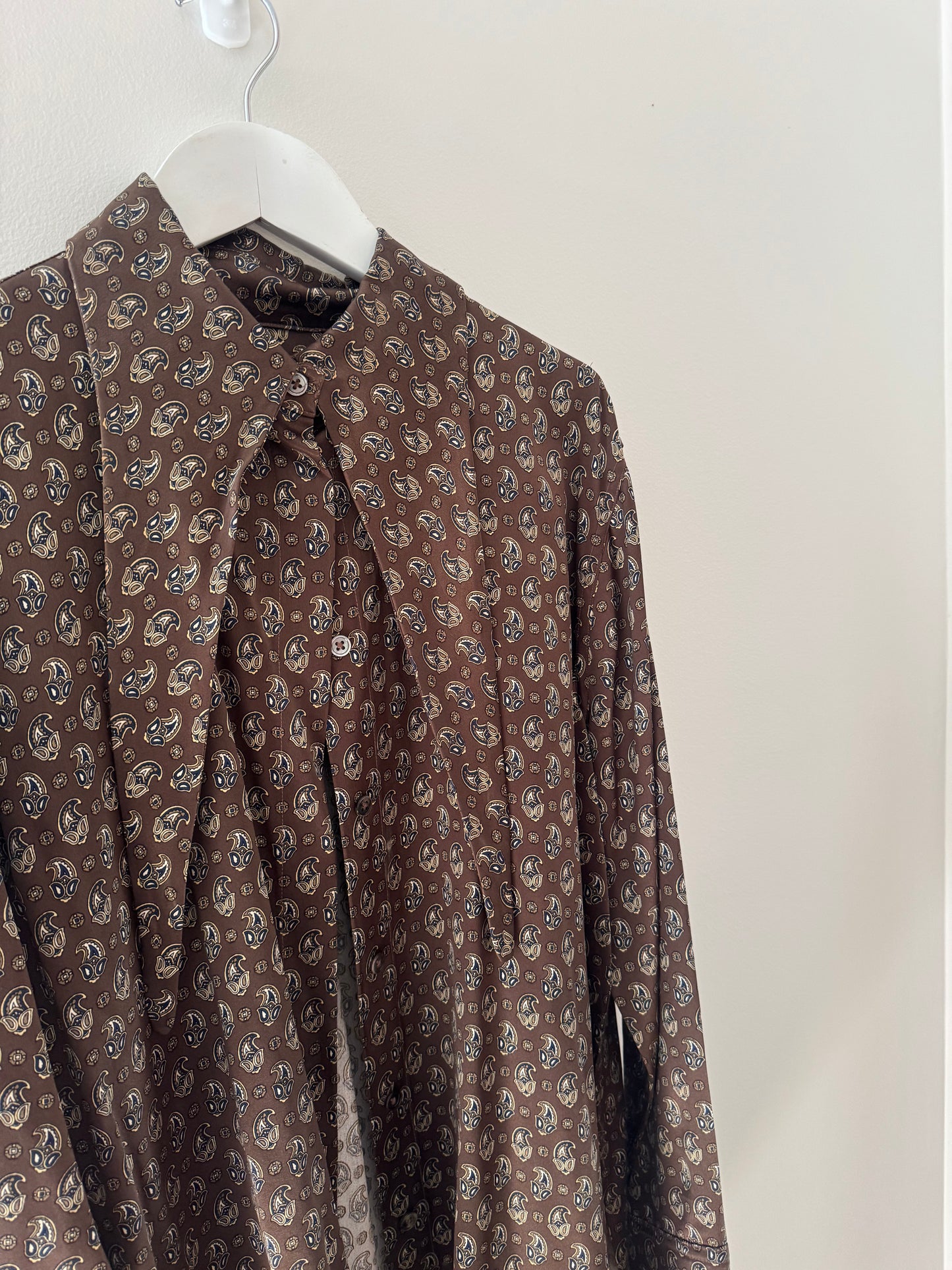 Scanlan & Theodore Paisley Silk Shirt - Size 12