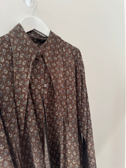 Scanlan & Theodore Paisley Silk Shirt - Size 12