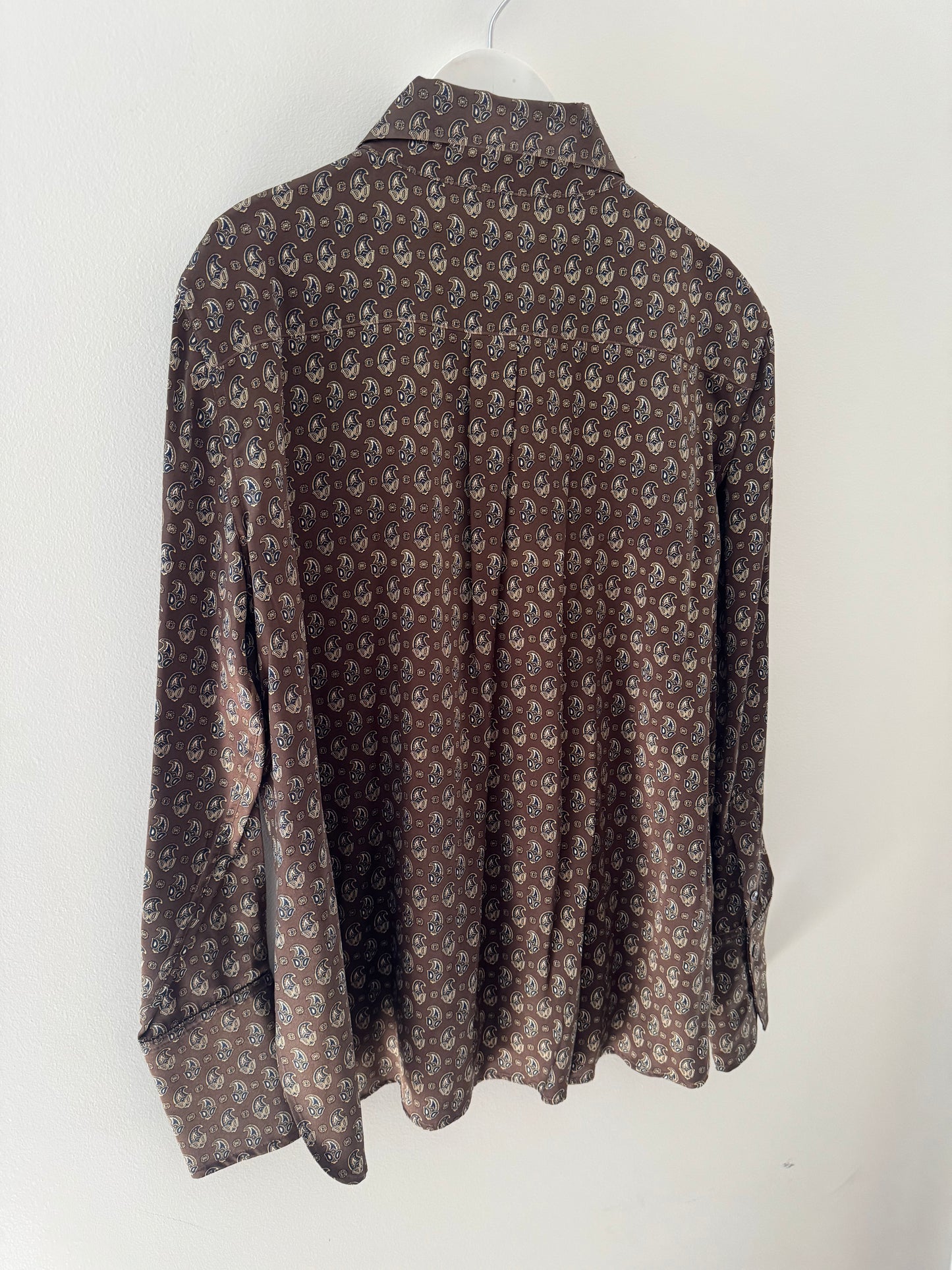 Scanlan & Theodore Paisley Silk Shirt - Size 12