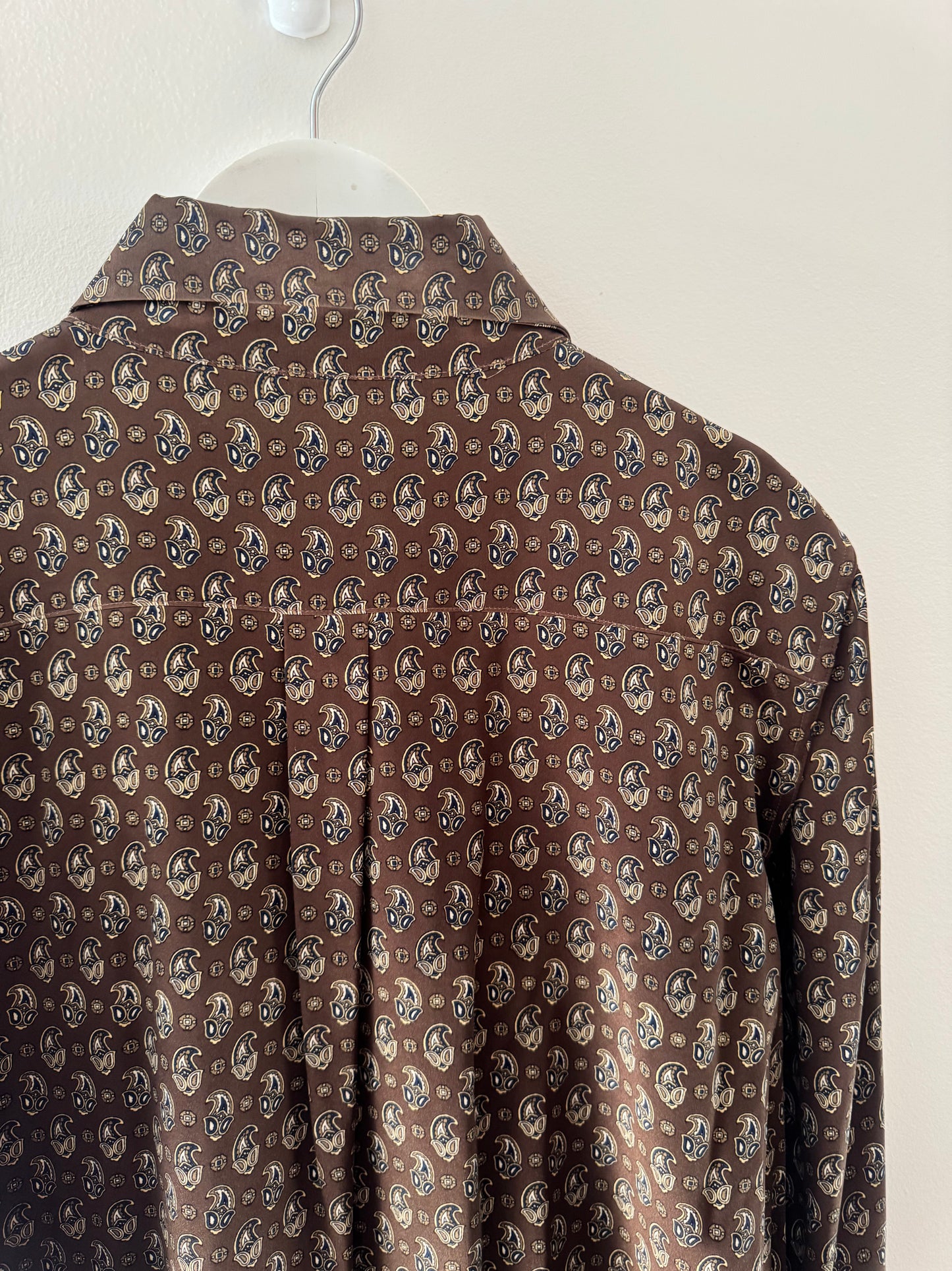 Scanlan & Theodore Paisley Silk Shirt - Size 12