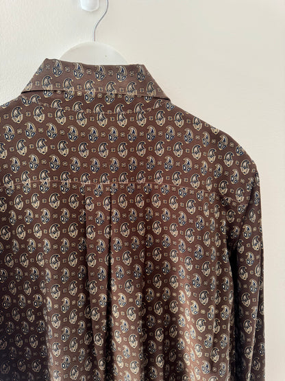 Scanlan & Theodore Paisley Silk Shirt - Size 12