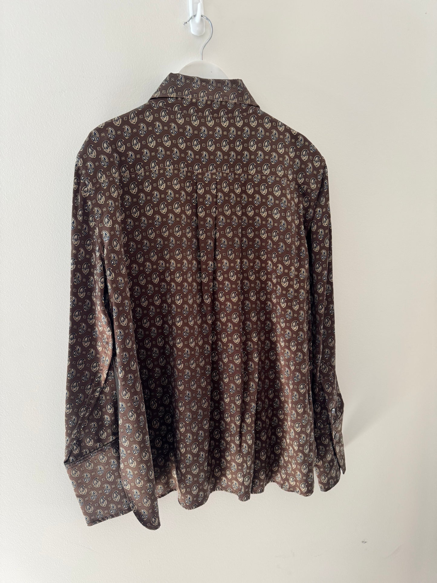 Scanlan & Theodore Paisley Silk Shirt - Size 12