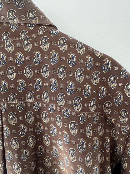 Scanlan & Theodore Paisley Silk Shirt - Size 12
