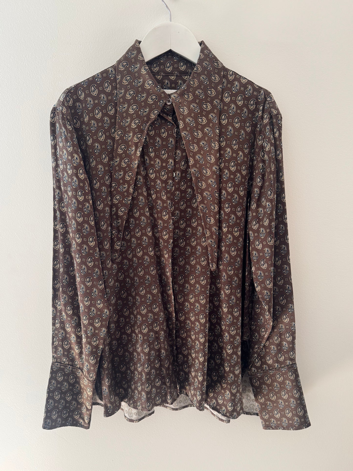 Scanlan & Theodore Paisley Silk Shirt - Size 12
