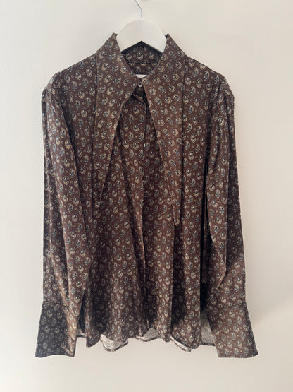 Scanlan & Theodore Paisley Silk Shirt - Size 12