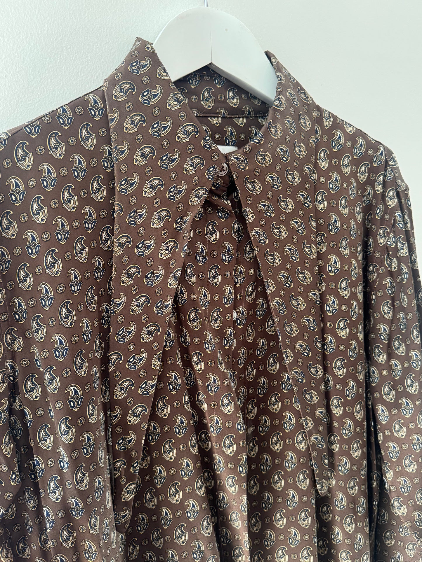 Scanlan & Theodore Paisley Silk Shirt - Size 12