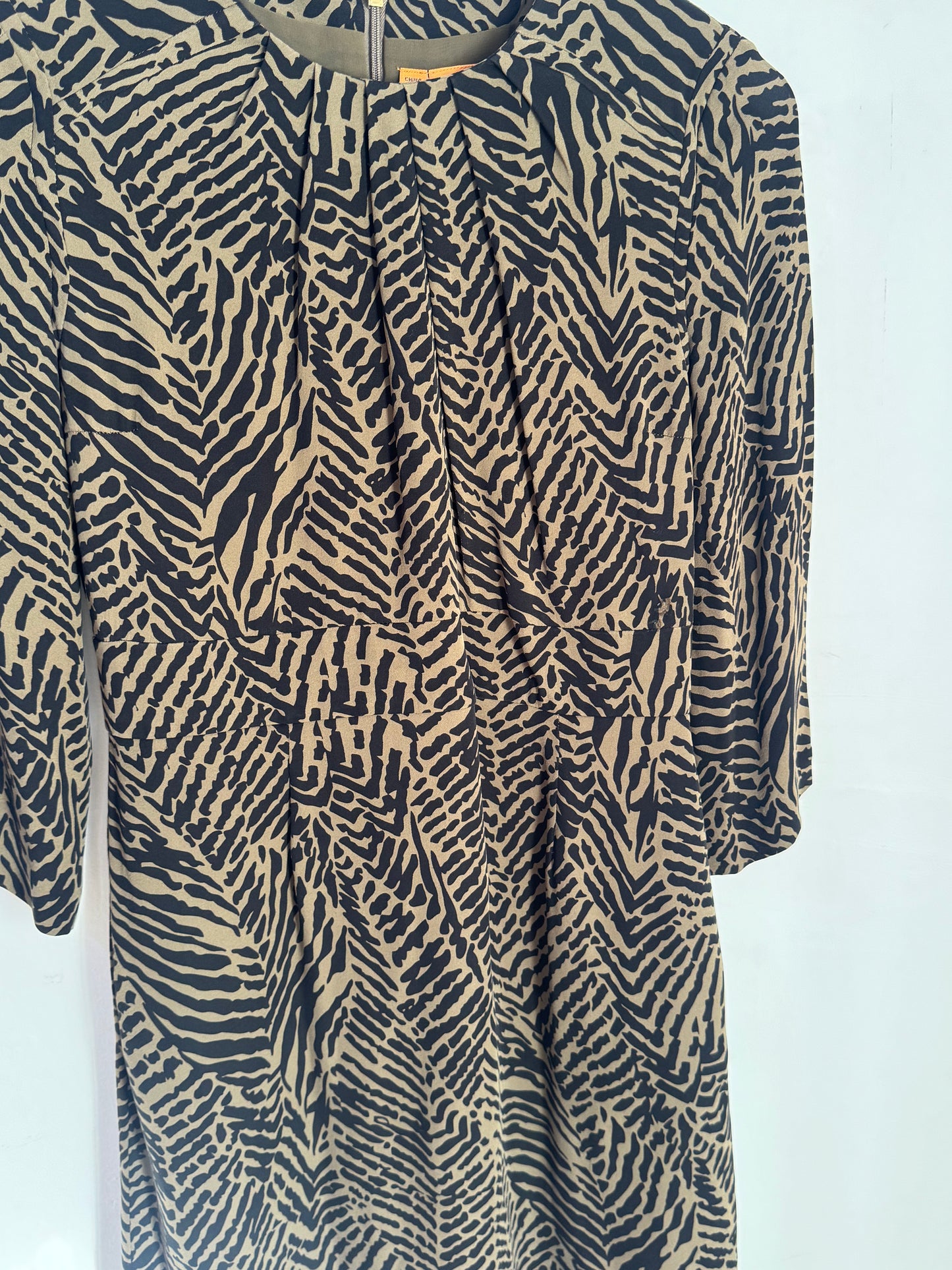 Tory Burch Green & Black Silk Dress - Size 4