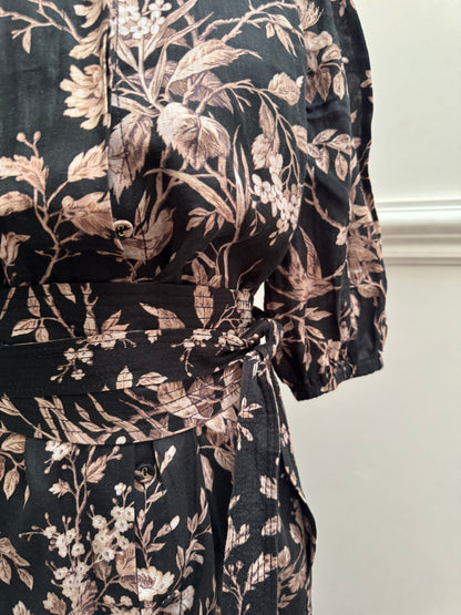 Zimmermann Mockingbird Linen Belted Midi Dress - Size 1