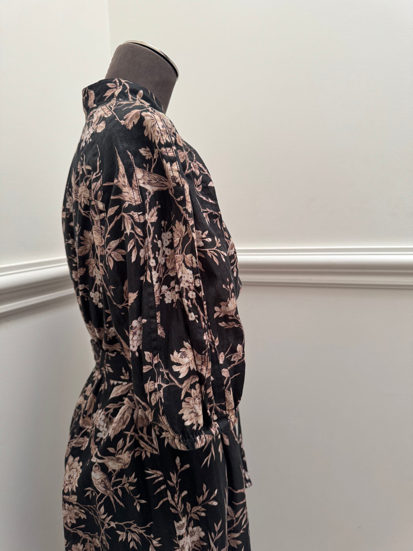 Zimmermann Mockingbird Linen Belted Midi Dress - Size 1