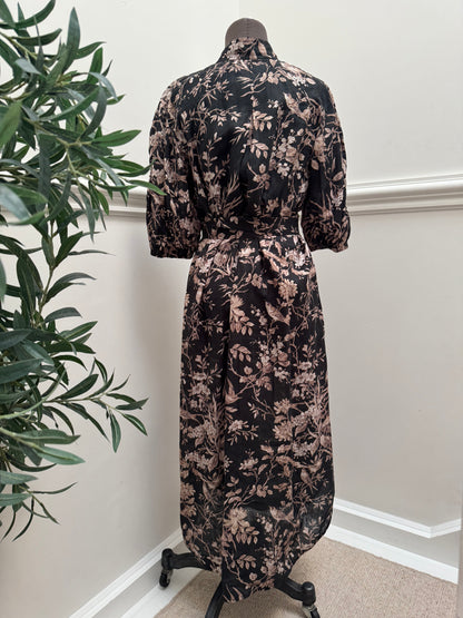 Zimmermann Mockingbird Linen Belted Midi Dress - Size 1