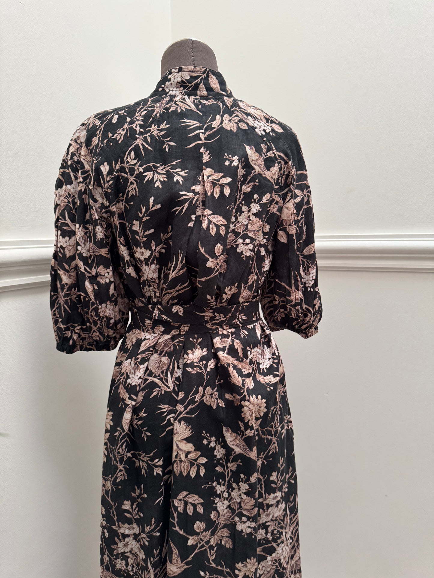 Zimmermann Mockingbird Linen Belted Midi Dress - Size 1