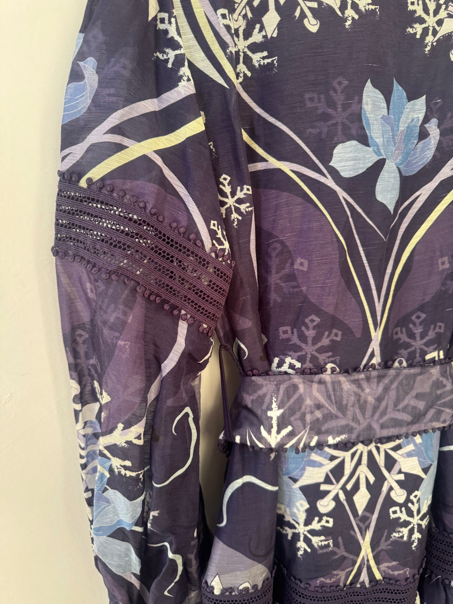 Mackenzie Mode Snowflakes Mini Dress - Size 12 (Brand New)
