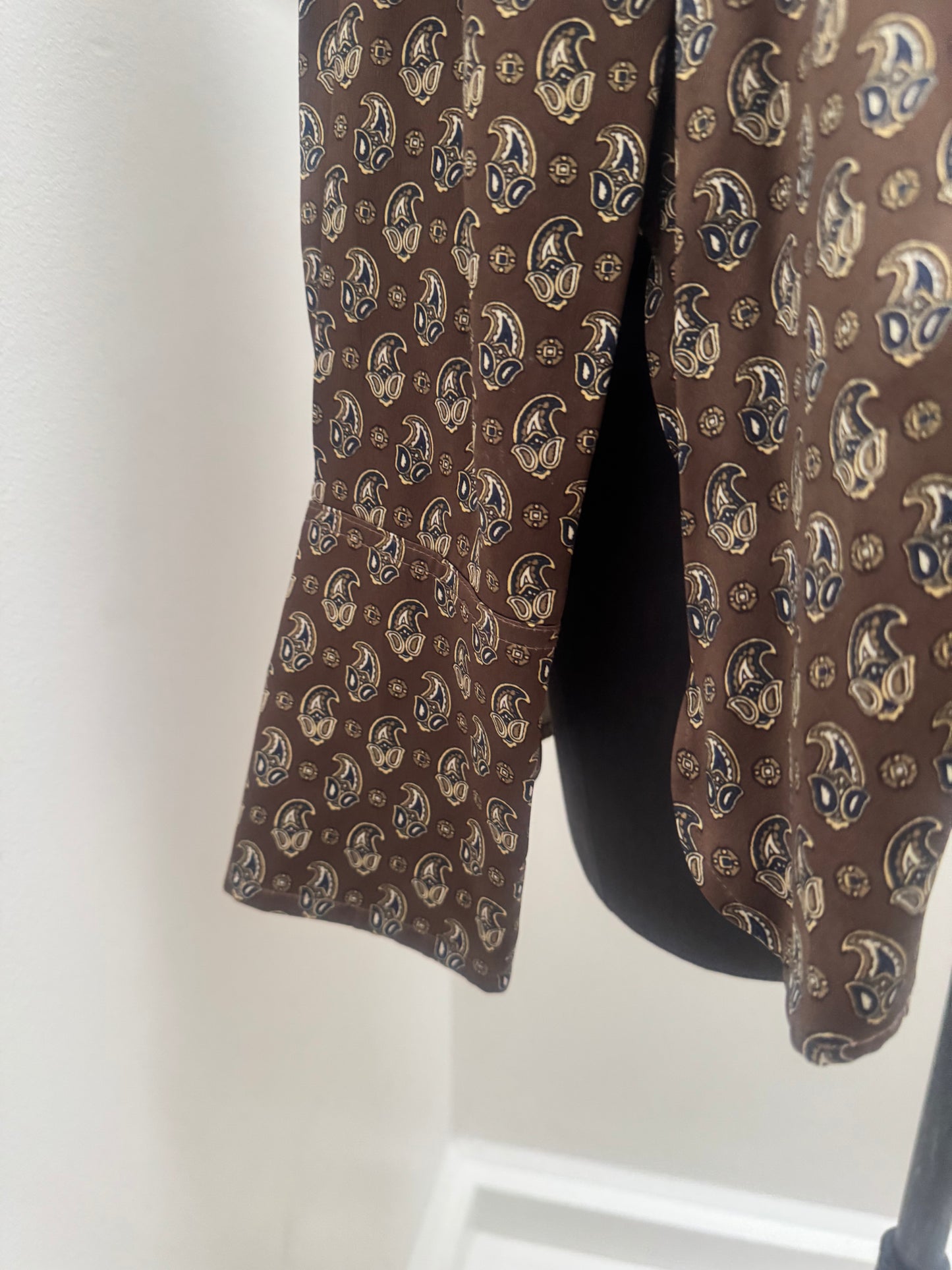 Scanlan & Theodore Paisley Silk Shirt - Size 12