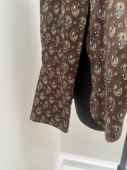Scanlan & Theodore Paisley Silk Shirt - Size 12