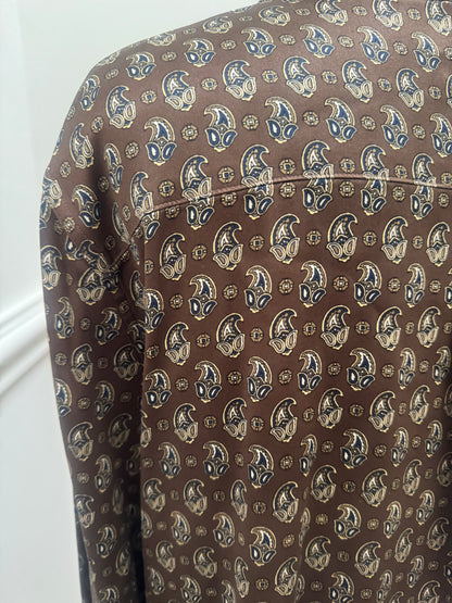Scanlan & Theodore Paisley Silk Shirt - Size 12