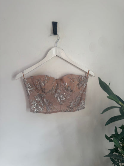 Scanlan Theodore Lace Bustier - Size 8