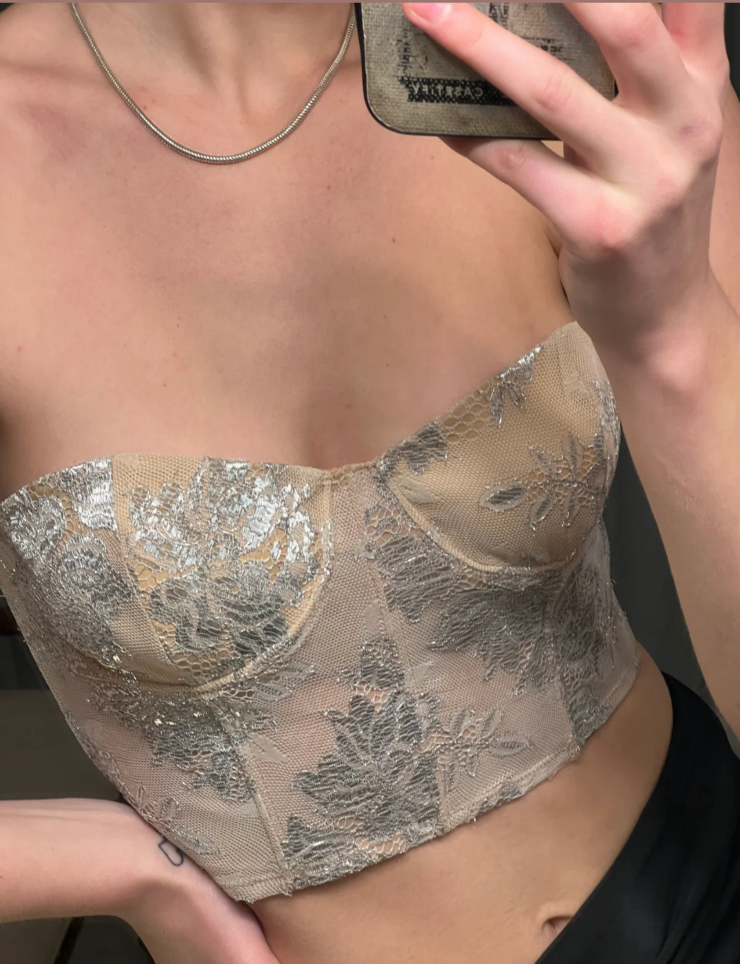 Scanlan Theodore Lace Bustier - Size 8