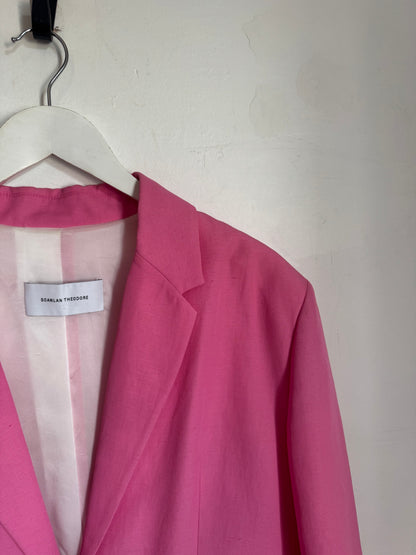 Scanlan Theodore Linen Blend Blazer - Size 12