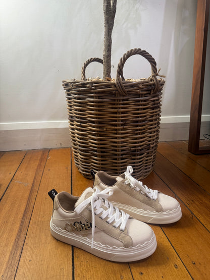 Chloe Lauren Sneaker with Logo - Size 35