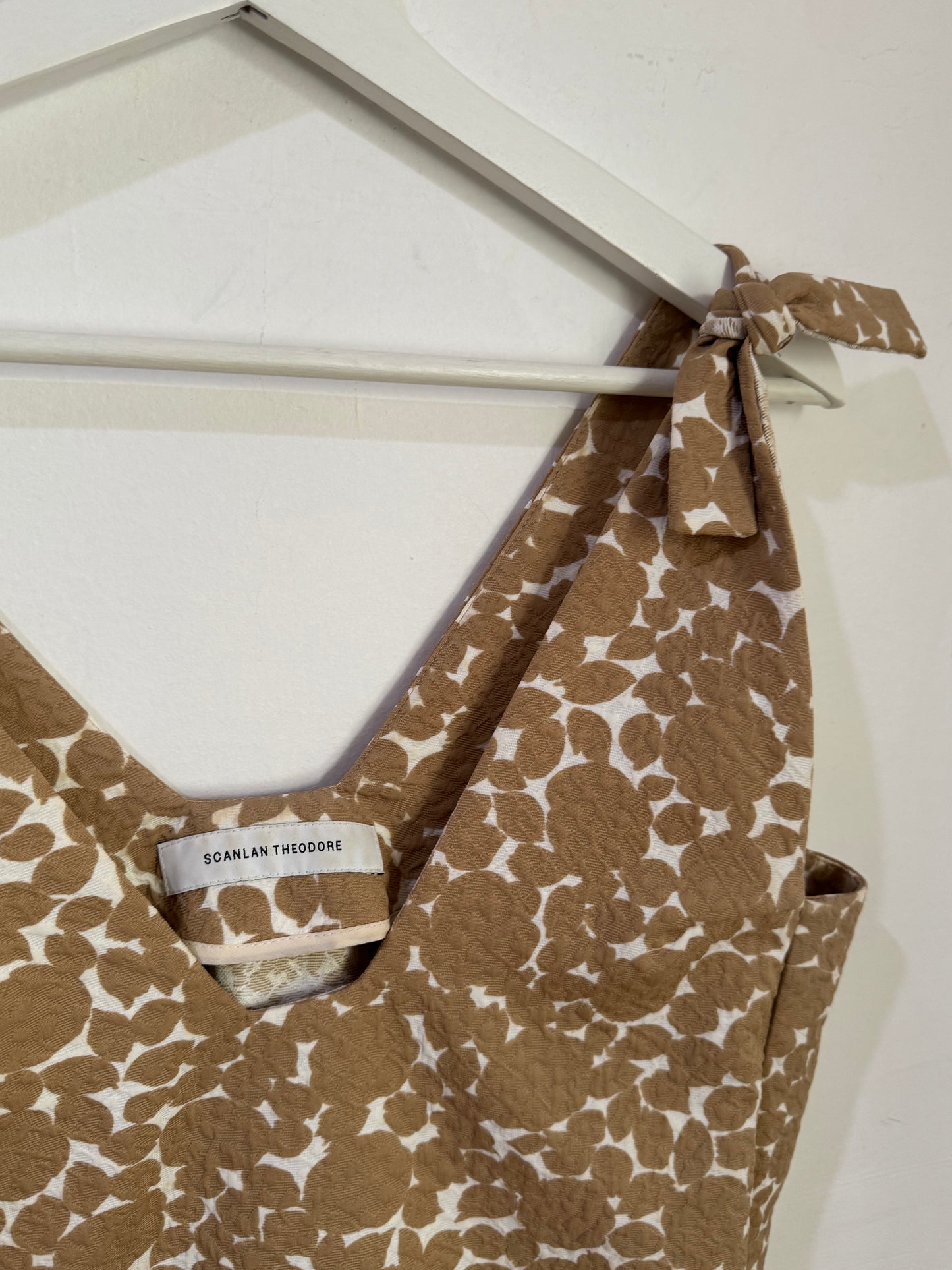 Scanlan Theodore Tie Shoulder Dress with Pockets - Size 8
