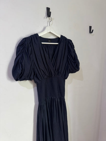 Husk Lucia Navy 100% Silk Dress - Size 8