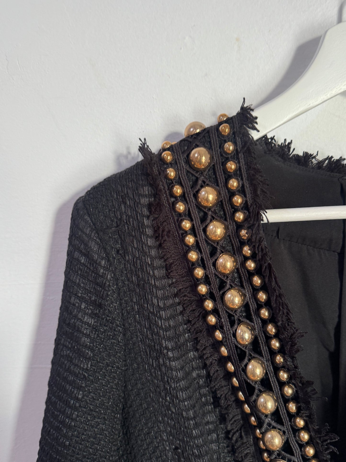 Thurley Cocktail Dress with Embellished Gold Beading - Size 12
