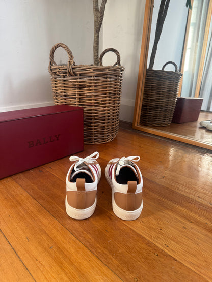Bally Stripe Low Top Sneakers - Size 41 (Brand New in Box)