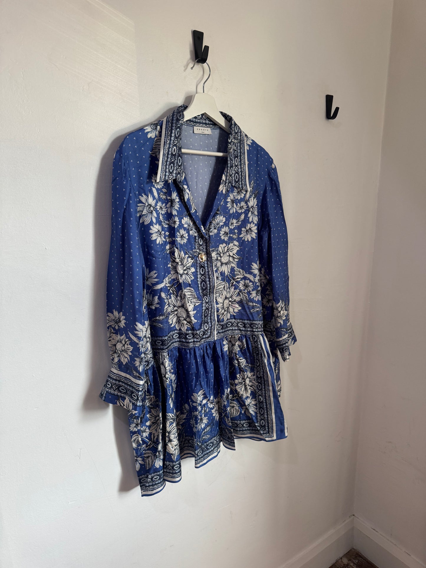 Sandro Paris Silk Floral Dress - Size M/L