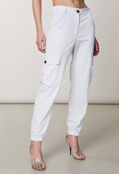 Patrizia Pepe White Lilac Cargo - Size 10