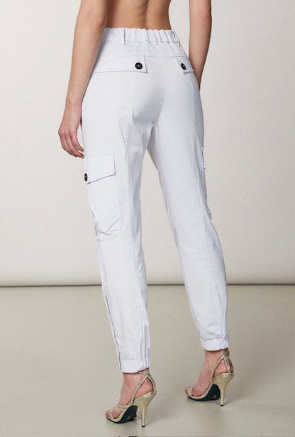 Patrizia Pepe White Lilac Cargo - Size 10