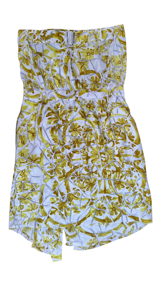 Gucci Silk Floral Strapless Dress - Size 10