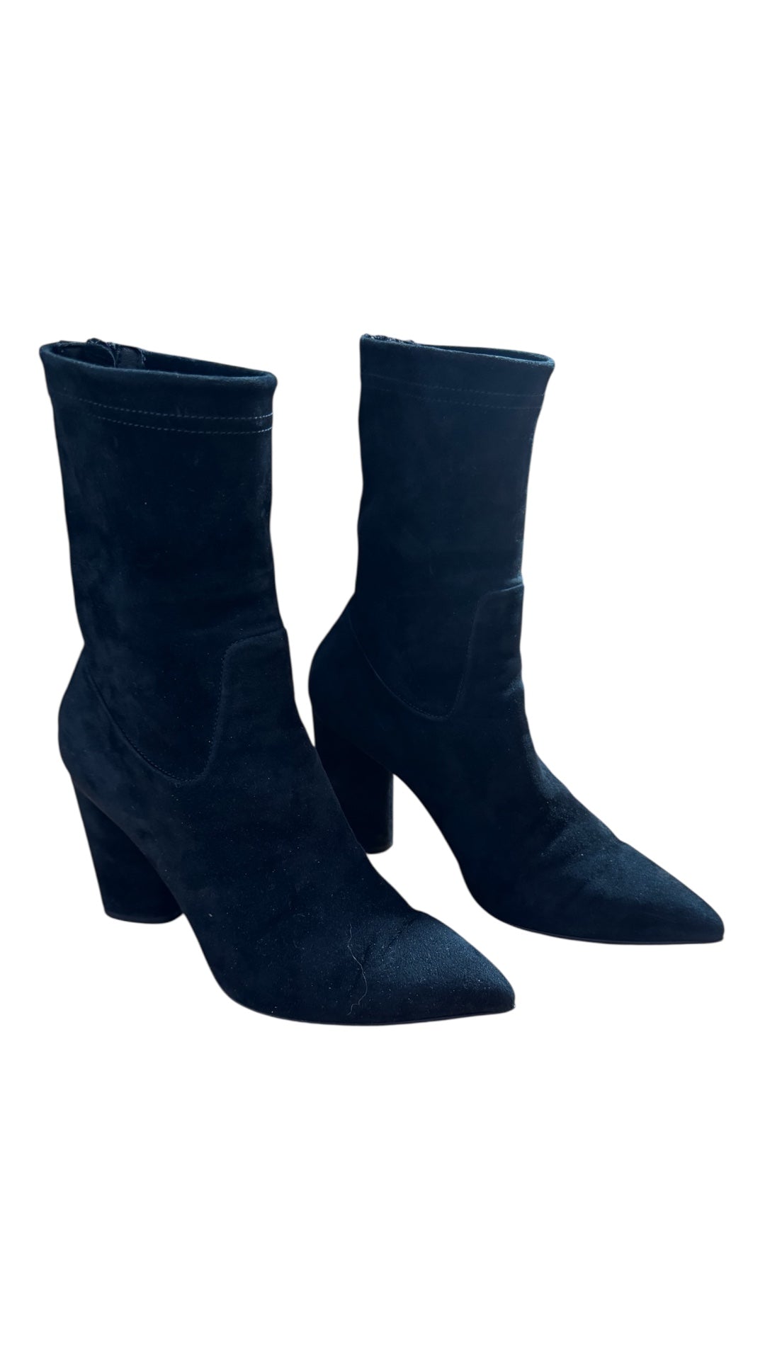 Scanlan Theodore Dark Navy Suede Boots - Size 38